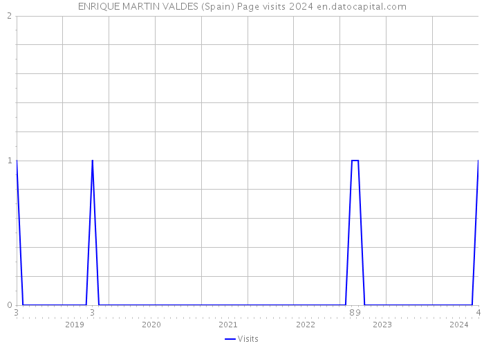 ENRIQUE MARTIN VALDES (Spain) Page visits 2024 