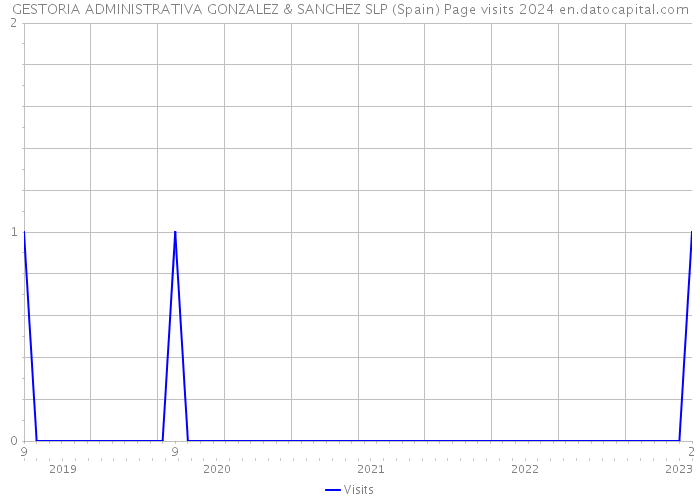 GESTORIA ADMINISTRATIVA GONZALEZ & SANCHEZ SLP (Spain) Page visits 2024 