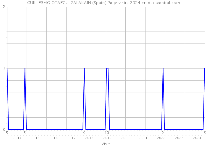 GUILLERMO OTAEGUI ZALAKAIN (Spain) Page visits 2024 