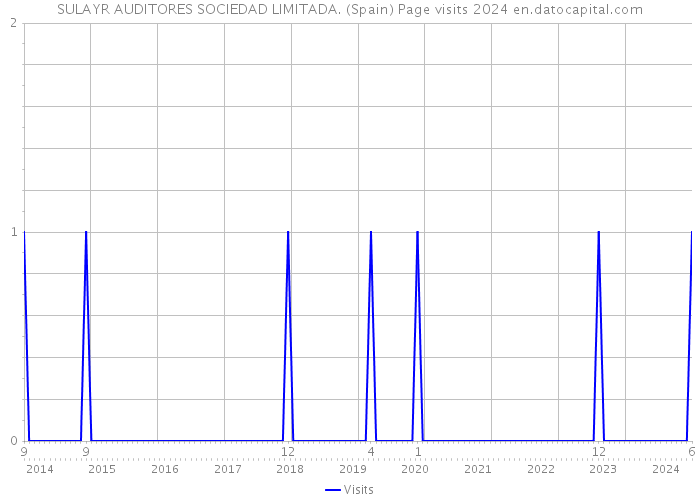 SULAYR AUDITORES SOCIEDAD LIMITADA. (Spain) Page visits 2024 