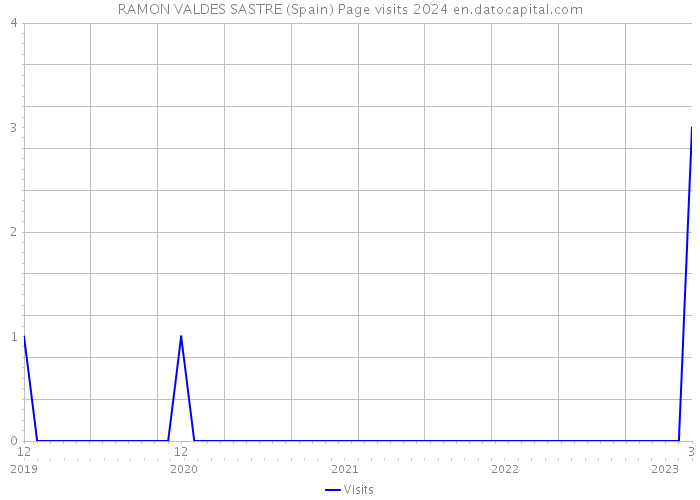 RAMON VALDES SASTRE (Spain) Page visits 2024 