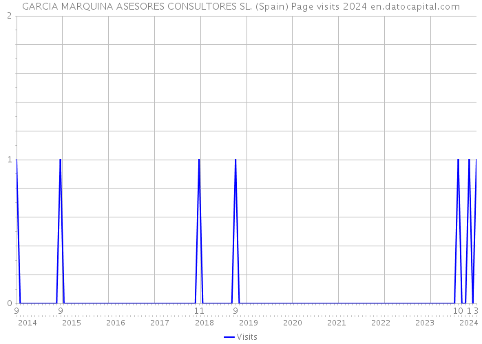 GARCIA MARQUINA ASESORES CONSULTORES SL. (Spain) Page visits 2024 