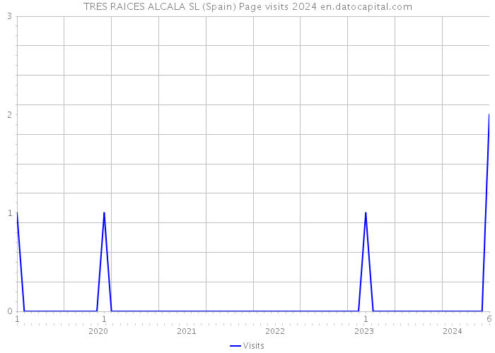 TRES RAICES ALCALA SL (Spain) Page visits 2024 