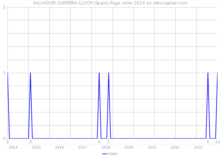 SALVADOR GURRERA LLUCH (Spain) Page visits 2024 