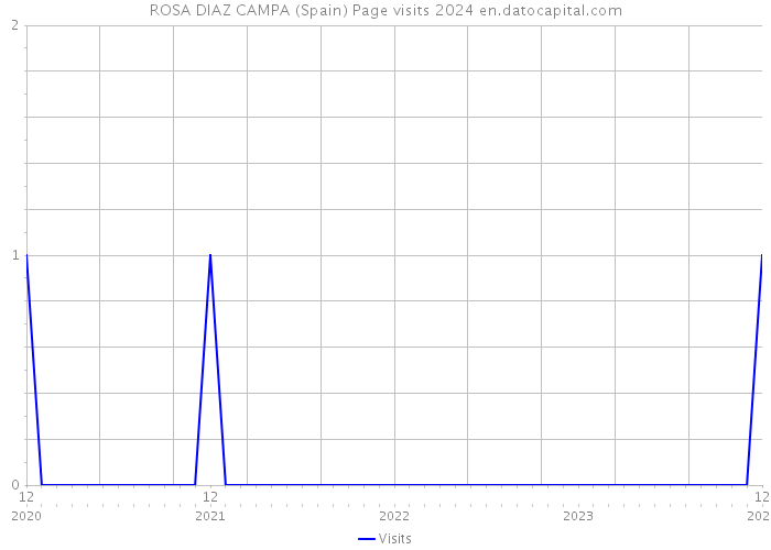 ROSA DIAZ CAMPA (Spain) Page visits 2024 