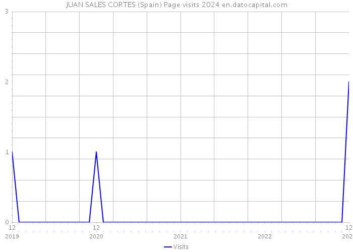 JUAN SALES CORTES (Spain) Page visits 2024 
