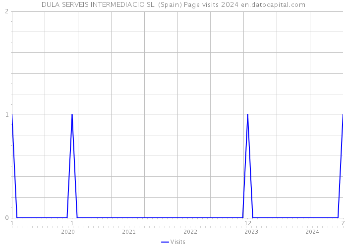 DULA SERVEIS INTERMEDIACIO SL. (Spain) Page visits 2024 