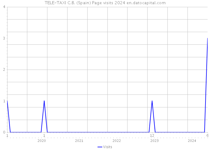TELE-TAXI C.B. (Spain) Page visits 2024 