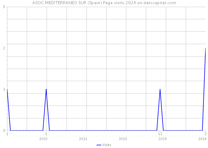 ASOC MEDITERRANEO SUR (Spain) Page visits 2024 