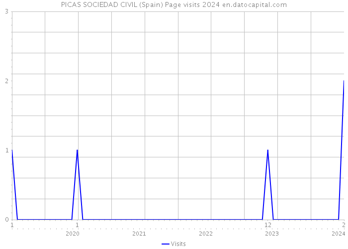 PICAS SOCIEDAD CIVIL (Spain) Page visits 2024 