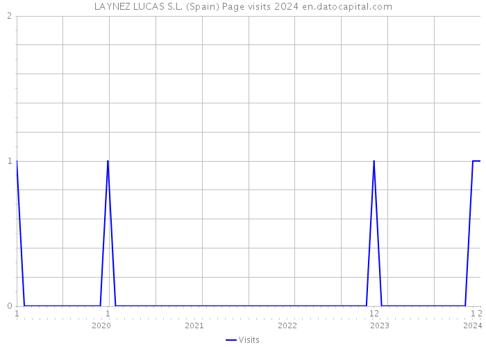 LAYNEZ LUCAS S.L. (Spain) Page visits 2024 