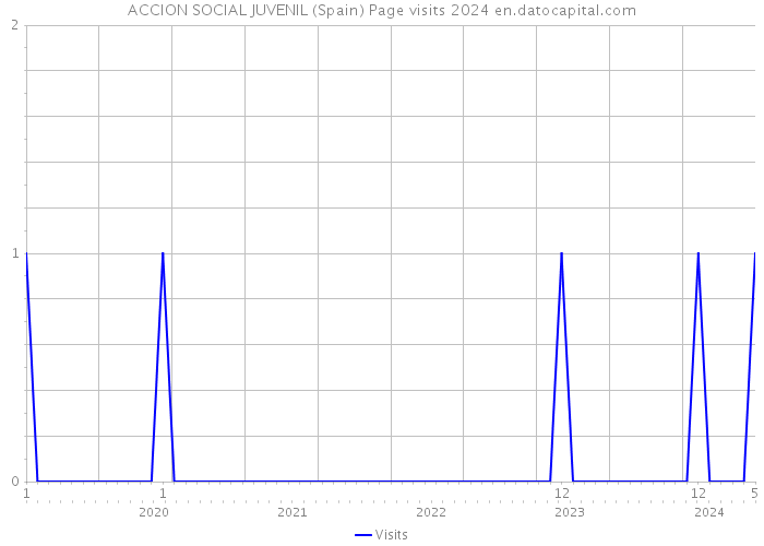ACCION SOCIAL JUVENIL (Spain) Page visits 2024 