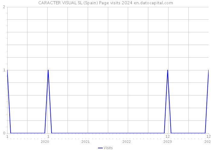 CARACTER VISUAL SL (Spain) Page visits 2024 