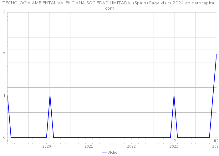 TECNOLOGIA AMBIENTAL VALENCIANA SOCIEDAD LIMITADA. (Spain) Page visits 2024 
