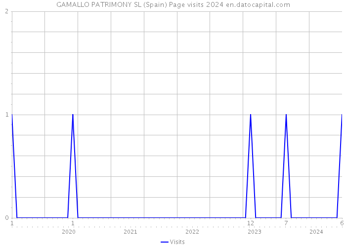 GAMALLO PATRIMONY SL (Spain) Page visits 2024 