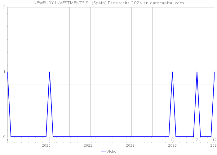 NEWBURY INVESTMENTS SL (Spain) Page visits 2024 