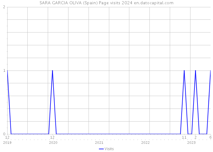SARA GARCIA OLIVA (Spain) Page visits 2024 