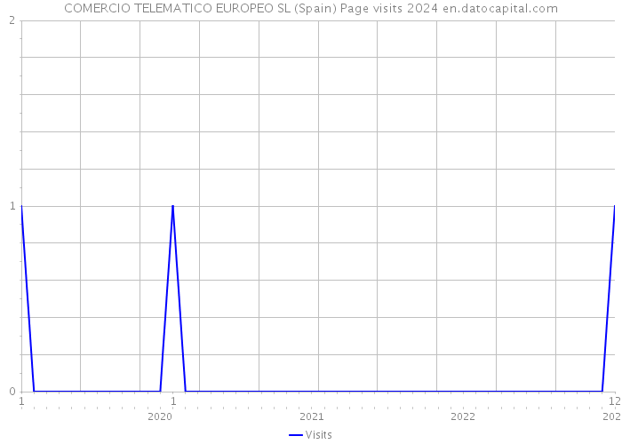 COMERCIO TELEMATICO EUROPEO SL (Spain) Page visits 2024 