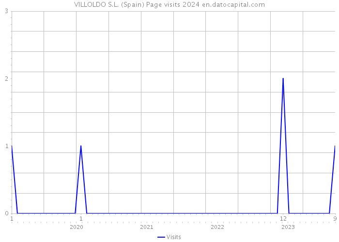 VILLOLDO S.L. (Spain) Page visits 2024 