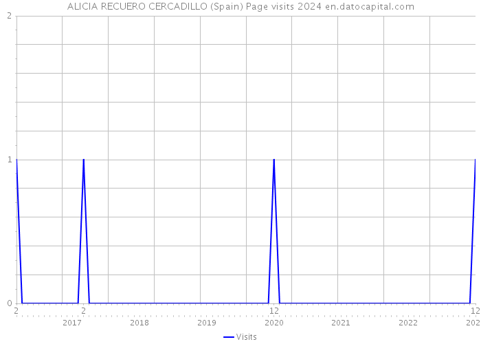 ALICIA RECUERO CERCADILLO (Spain) Page visits 2024 