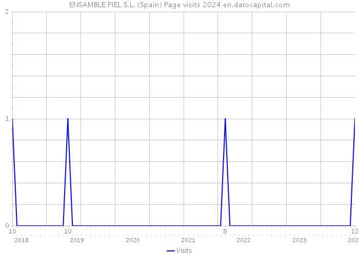 ENSAMBLE PIEL S.L. (Spain) Page visits 2024 