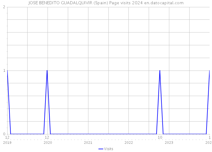 JOSE BENEDITO GUADALQUIVIR (Spain) Page visits 2024 