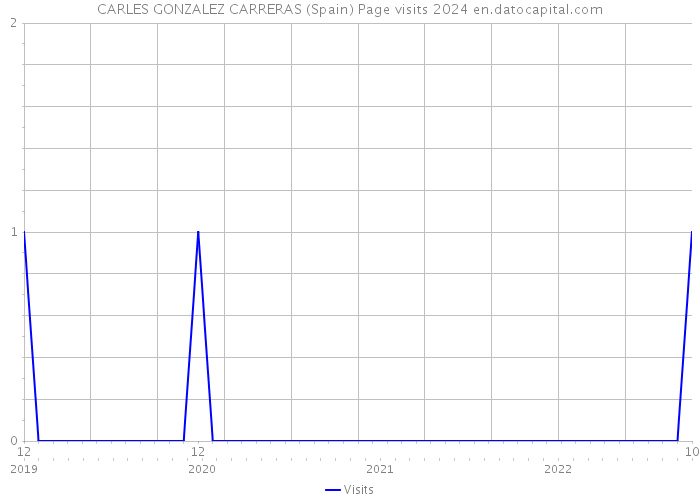 CARLES GONZALEZ CARRERAS (Spain) Page visits 2024 