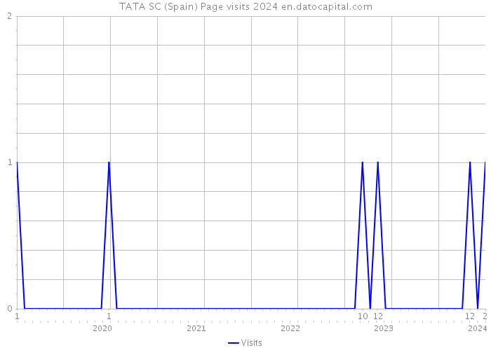 TATA SC (Spain) Page visits 2024 