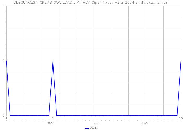 DESGUACES Y GRUAS, SOCIEDAD LIMITADA (Spain) Page visits 2024 