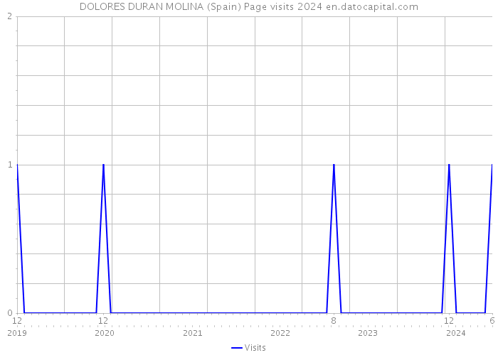 DOLORES DURAN MOLINA (Spain) Page visits 2024 
