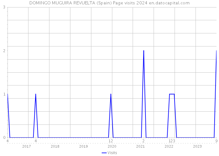 DOMINGO MUGUIRA REVUELTA (Spain) Page visits 2024 