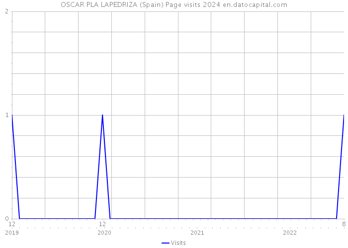 OSCAR PLA LAPEDRIZA (Spain) Page visits 2024 