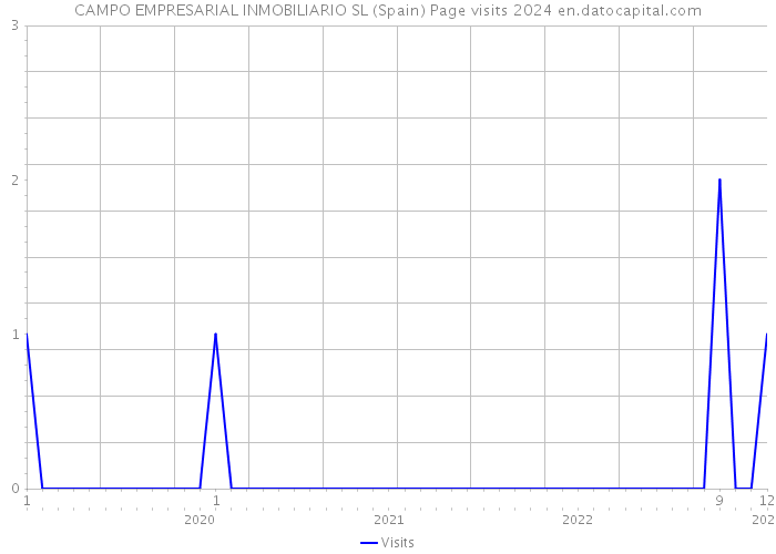 CAMPO EMPRESARIAL INMOBILIARIO SL (Spain) Page visits 2024 