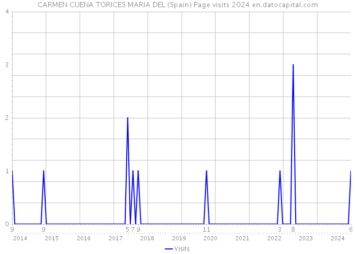 CARMEN CUENA TORICES MARIA DEL (Spain) Page visits 2024 