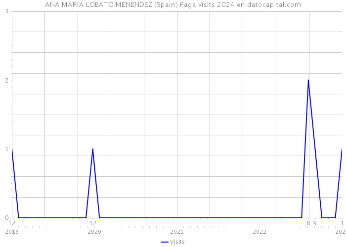 ANA MARIA LOBATO MENENDEZ (Spain) Page visits 2024 