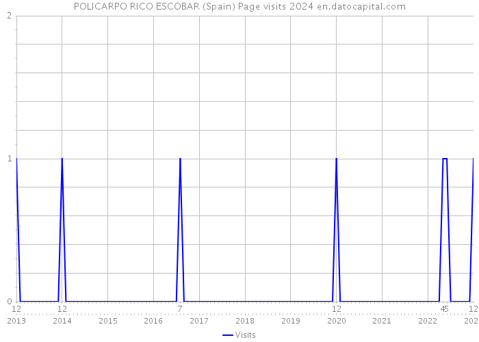 POLICARPO RICO ESCOBAR (Spain) Page visits 2024 