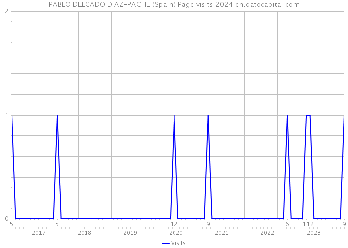 PABLO DELGADO DIAZ-PACHE (Spain) Page visits 2024 