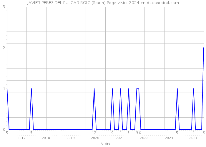 JAVIER PEREZ DEL PULGAR ROIG (Spain) Page visits 2024 