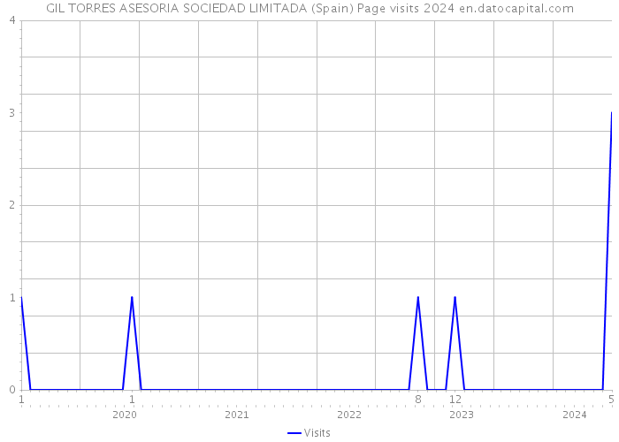 GIL TORRES ASESORIA SOCIEDAD LIMITADA (Spain) Page visits 2024 