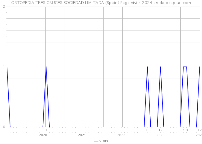 ORTOPEDIA TRES CRUCES SOCIEDAD LIMITADA (Spain) Page visits 2024 