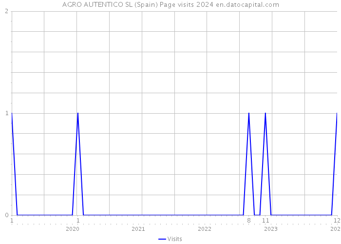 AGRO AUTENTICO SL (Spain) Page visits 2024 