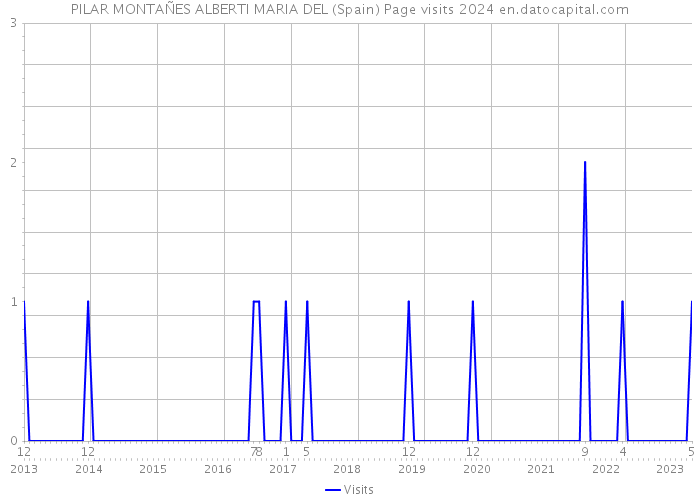 PILAR MONTAÑES ALBERTI MARIA DEL (Spain) Page visits 2024 