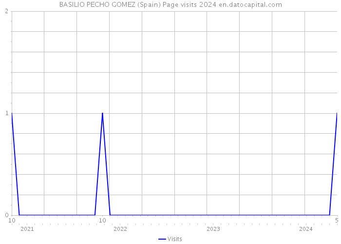 BASILIO PECHO GOMEZ (Spain) Page visits 2024 