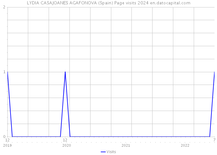 LYDIA CASAJOANES AGAFONOVA (Spain) Page visits 2024 