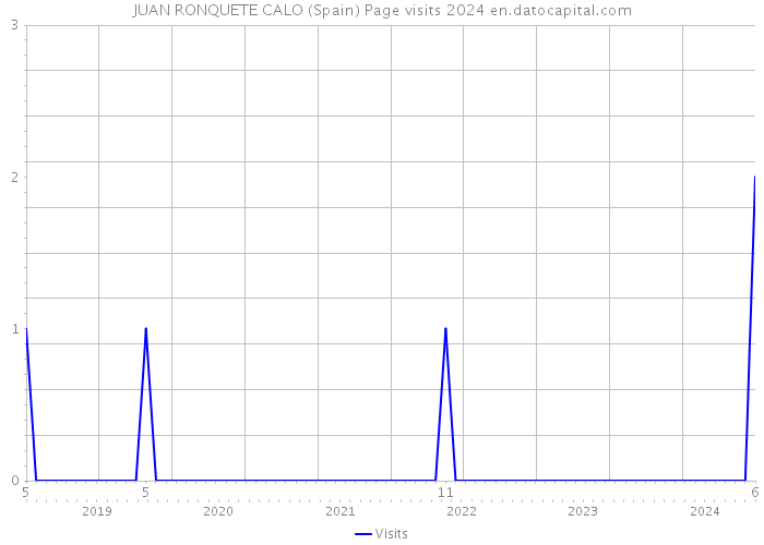 JUAN RONQUETE CALO (Spain) Page visits 2024 