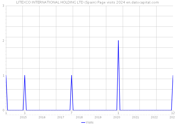 LITEXCO INTERNATIONAL HOLDING LTD (Spain) Page visits 2024 