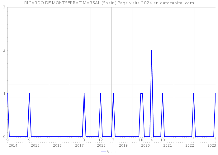 RICARDO DE MONTSERRAT MARSAL (Spain) Page visits 2024 