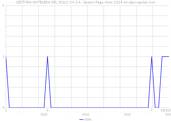 GESTORA HOTELERA DEL SIGLO XXI S.A. (Spain) Page visits 2024 