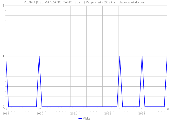 PEDRO JOSE MANZANO CANO (Spain) Page visits 2024 