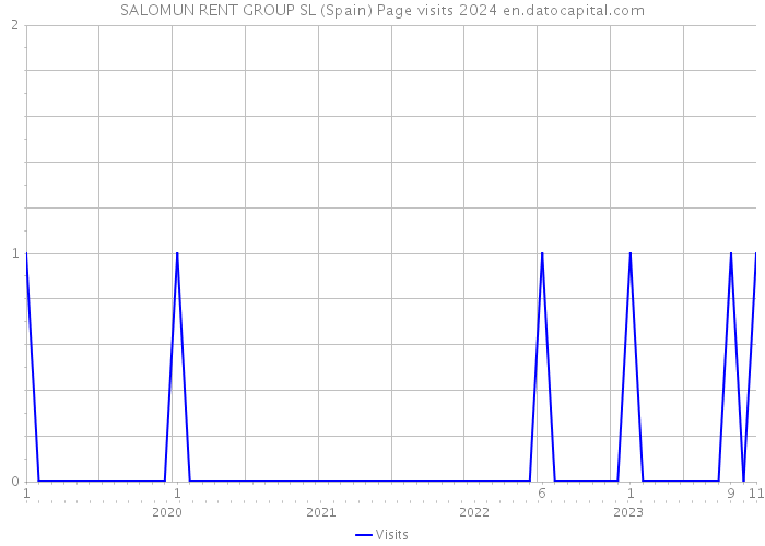 SALOMUN RENT GROUP SL (Spain) Page visits 2024 